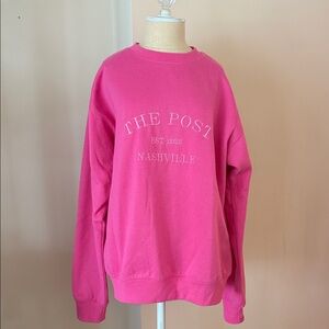 The Post Pink Oversized Graphic Sweatshirt